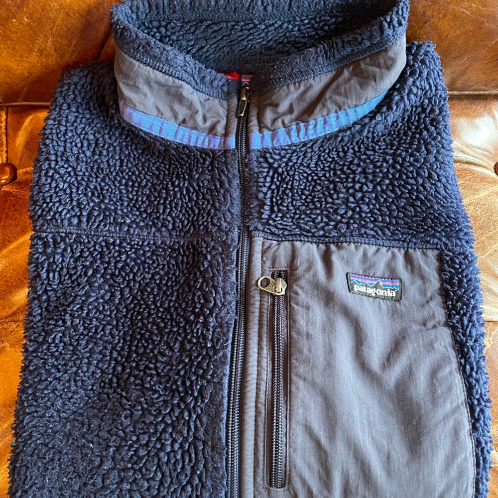 Patagonia Men’s Classic Retro-x Fleece Vest Navy Size XL Vintage 2013